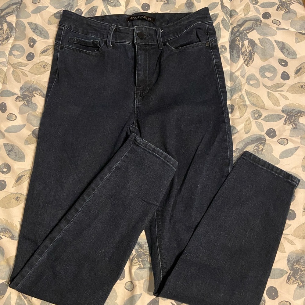 Eva Longoria dark skinny jeans size 10